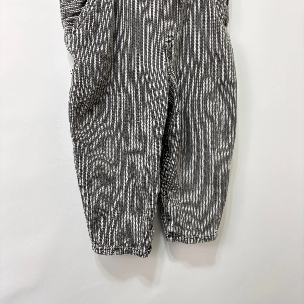 Vintage Gymboree Striped Nlack and White Travel by Train Theme Size 18-24 Months